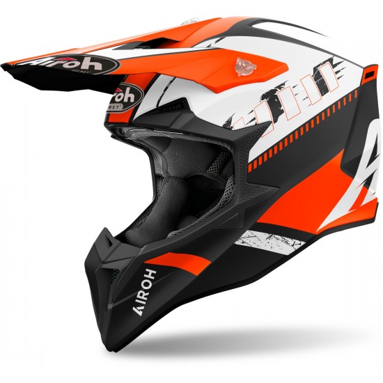 Capacete Airoh Wraaap Feel Orange Gloss