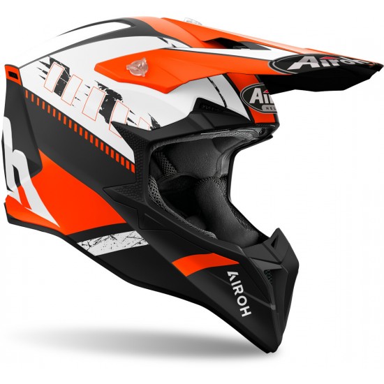 Capacete Airoh Wraaap Feel Orange Gloss