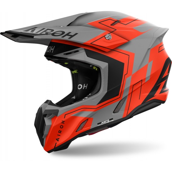 Capacete Airoh Twist 3 Dizzy Orange Fluo Matt