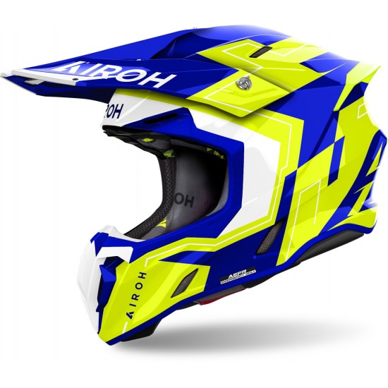 Capacete Airoh Twist 3 Dizzy Blue / Yellow