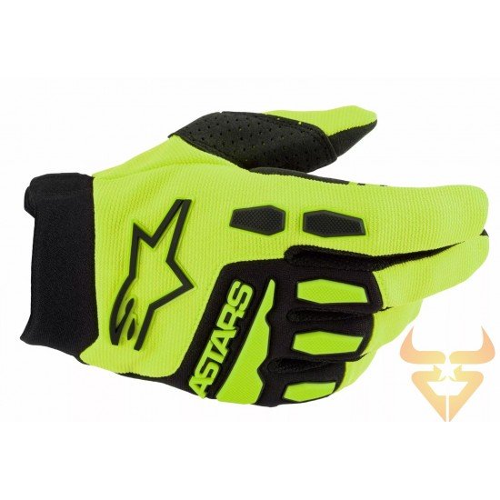 Luvas Criança Alpinestars Full Bore Fluo Yellow / Black