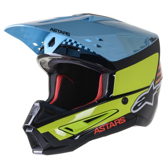 Capacete Alpinestars Sm5 Speed Black/Yellow/Blue