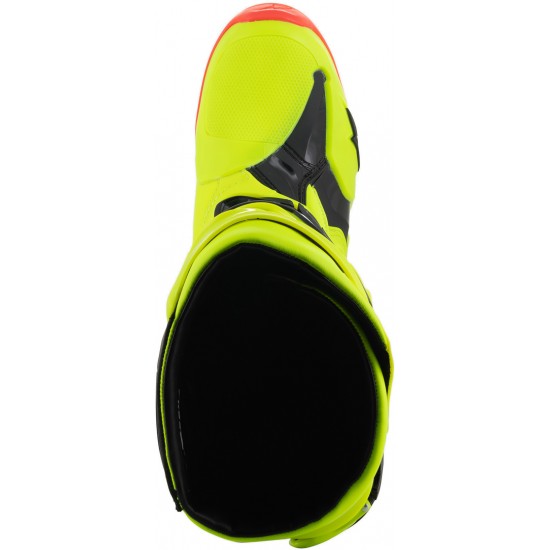 Botas Alpinestars Tech 10 Black, Yellow Fluo, Red Fluo