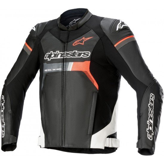 Casaco Alpinestars GP Force Airflow Pele Black / White / Fluo Red