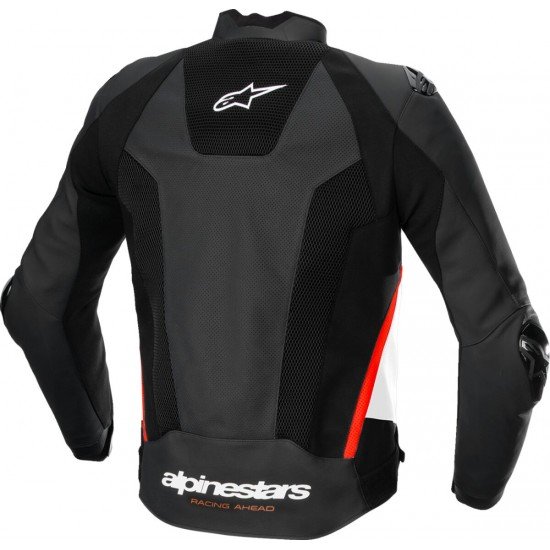 Casaco Alpinestars Missile V4 Airflow Pele Black / White / Fluo Red