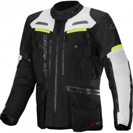 Casaco Alpinestars Bagota Pro Drystar Ice Gray / Dark Gray / Fluo Yellow