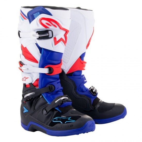 Botas Alpinestars Tech 7 Black / Blue / Red / White