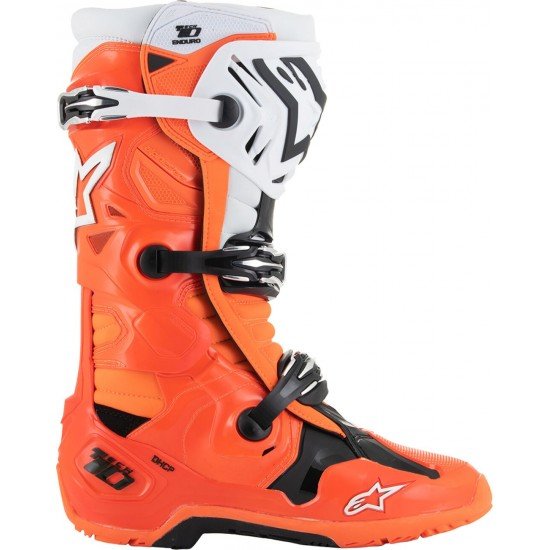 Botas Alpinestars Tech 10 Enduro Orange Fluo / Black / White