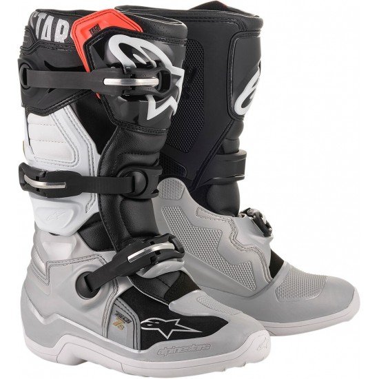 Botas Criança Alpinestars Tech 7s Black / Silver / White / Gold