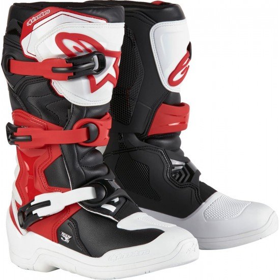 Botas Criança Alpinestars Tech 3S White / Black / Red