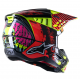 Capacete Alpinestars Sm5 Solar Flare Black / Red / Yellow Fluo