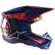 Capacete Alpinestars Sm5 Solar Flare Black / Blue / Fluo Red