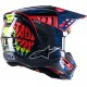 Capacete Alpinestars Sm5 Solar Flare Black / Blue / Fluo Red