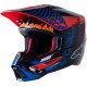 Capacete Alpinestars Sm5 Solar Flare Black / Blue / Fluo Red