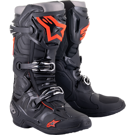 Botas Alpinestars Tech 10 Black / Red Fluo