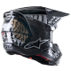 Capacete Alpinestars Sm5 Solar Flare Black / Silver / Gold