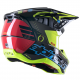 Capacete Alpinestars Sm5 Action Black / Cyan / Yellow Fluo