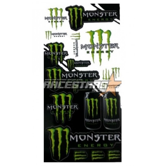 Folha Autocolantes Monster 30x15