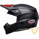 Capacete Bell Moto-10 Spherical Satin / Gloss Black / Red