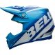 Capacete Bell Moto-9S Flex Rail Gloss Blue / White