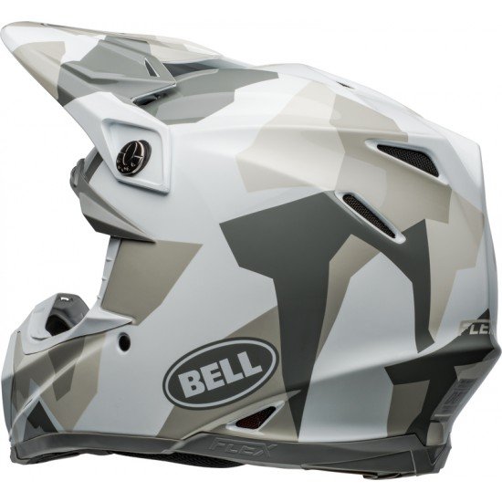 Capacete Bell Moto-9S Flex Rover Gloss White Camo