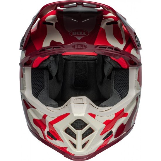 Capacete Bell Moto-9S Flex Ferrandis Méchant Gloss Red / Silver