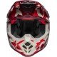 Capacete Bell Moto-9S Flex Ferrandis Méchant Gloss Red / Silver