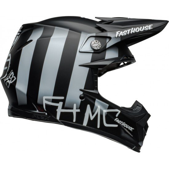 Capacete Bell Moto-9S Flex Fasthouse MC Core Matte Black / Yellow