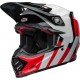 Capacete Bell Moto-9S Flex Hello Cousteau Stripes Gloss White / Red