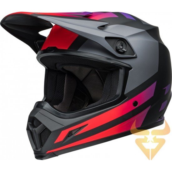 Capacete Bell Mx-9 Mips Alter Ego Gloss Matte Black / Red