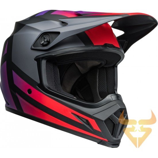 Capacete Bell Mx-9 Mips Alter Ego Gloss Matte Black / Red