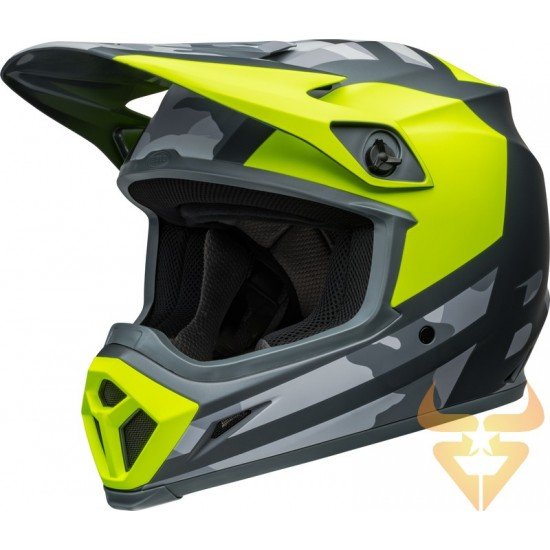 Capacete Bell Mx-9 Mips Alter Ego Matte Hi-Viz / Camo