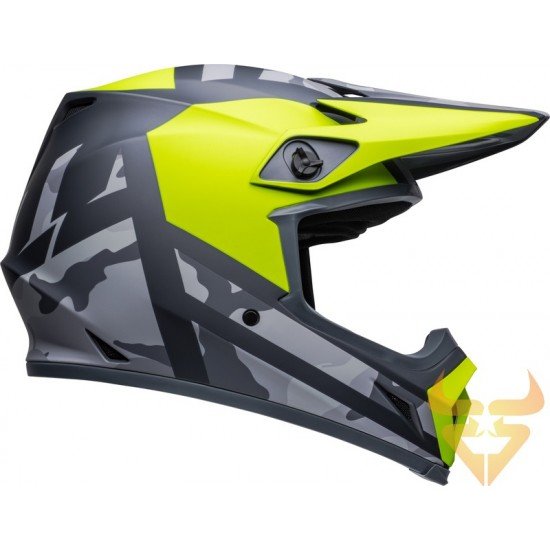 Capacete Bell Mx-9 Mips Alter Ego Matte Hi-Viz / Camo