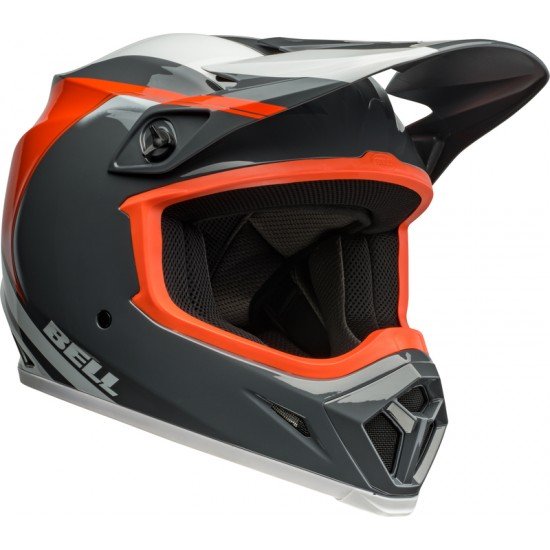 Capacete Bell Mx-9 Mips Dart Gloss Charcoal / Orange