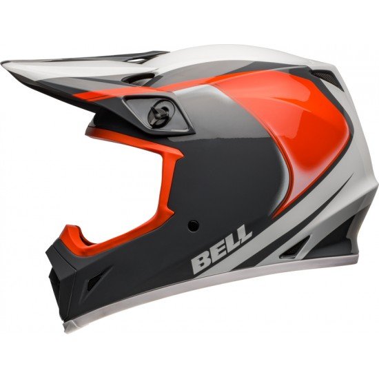 Capacete Bell Mx-9 Mips Dart Gloss Charcoal / Orange