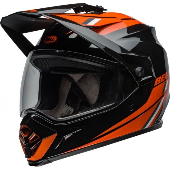 Capacete Bell Mx-9 Adventure Mips Alpine Gloss Black / Orange