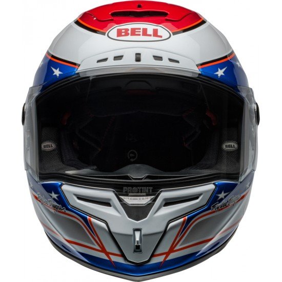 Capacete Bell Race Star DLX Flex Beaubier 24 Gloss White / Blue