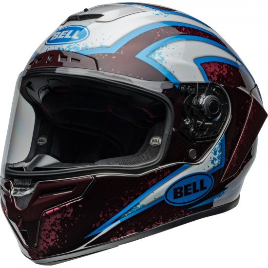 Capacete Bell Race Star DLX Flex Xenon Gloss Blue / Retina