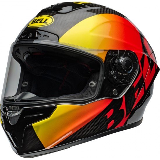 Capacete Bell Race Star DLX Flex Offset Gloss Black / Red