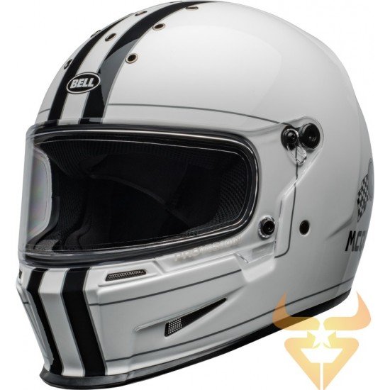 Capacete Bell Eliminator Steve McQueen Gloss White