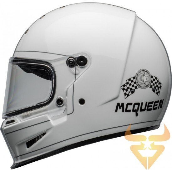 Capacete Bell Eliminator Steve McQueen Gloss White