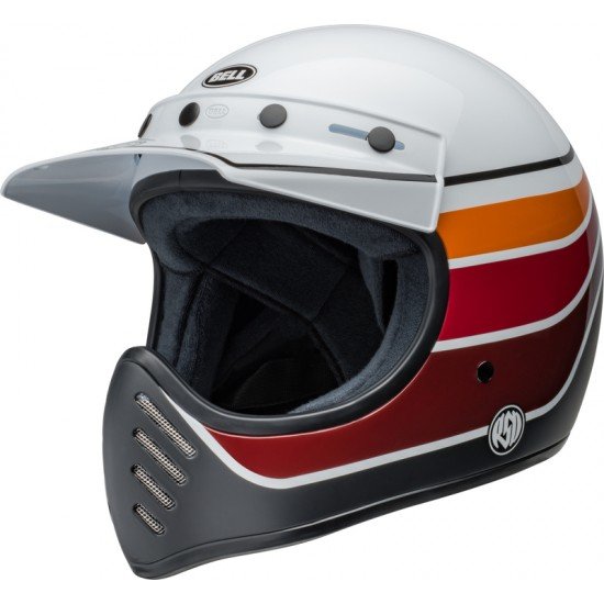 Capacete Bell Moto-3 RSD Saddleback Satin / Gloss White / Black