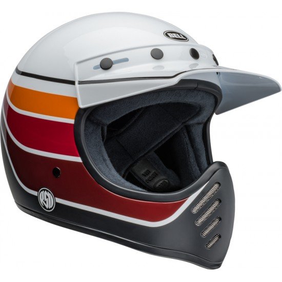 Capacete Bell Moto-3 RSD Saddleback Satin / Gloss White / Black