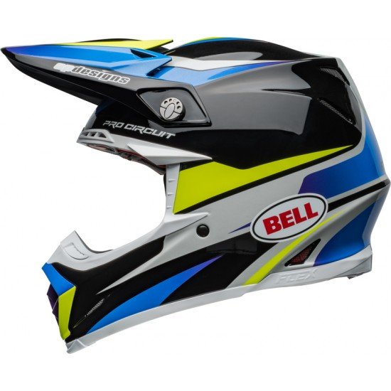 Capacete Bell Moto-9S Flex Pro Circuit 24 Gloss Black / Blue