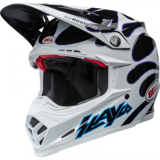 Capacete Bell Moto-9S Flex Slayco 24 Gloss White / Black