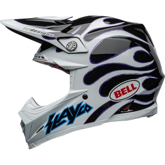 Capacete Bell Moto-9S Flex Slayco 24 Gloss White / Black