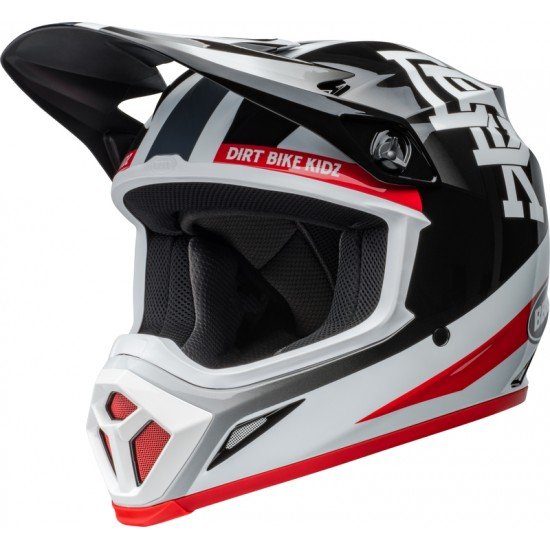 Capacete Bell Mx-9 Mips Twitch DBK 24 Gloss Black / White