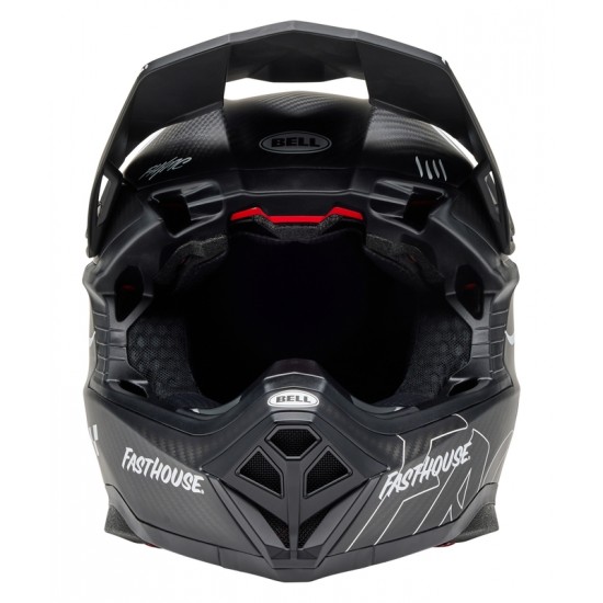 Capacete Bell Moto-10 Spherical Mips Fasthouse Raven Matte Black / White