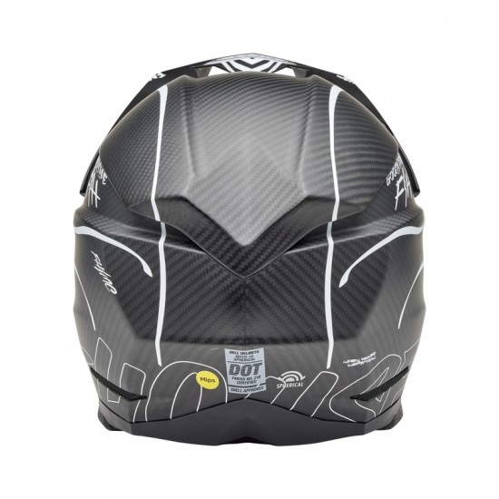 Capacete Bell Moto-10 Spherical Mips Fasthouse Raven Matte Black / White