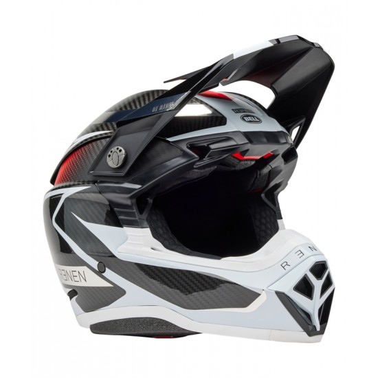 Capacete Bell Moto-10 Spherical Mips Fasthouse Renen Raycon Matte Gloss Black / White